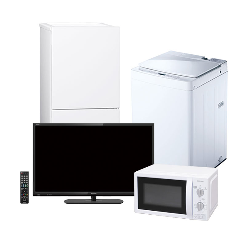 家電4点セット - 家電・家具レンタルのHiRENT(ハイレント) 